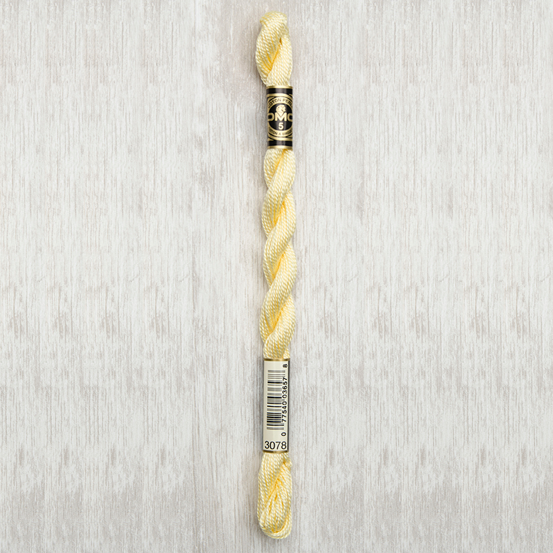 DMC Perle #5 3078 Very Light Golden Yellow