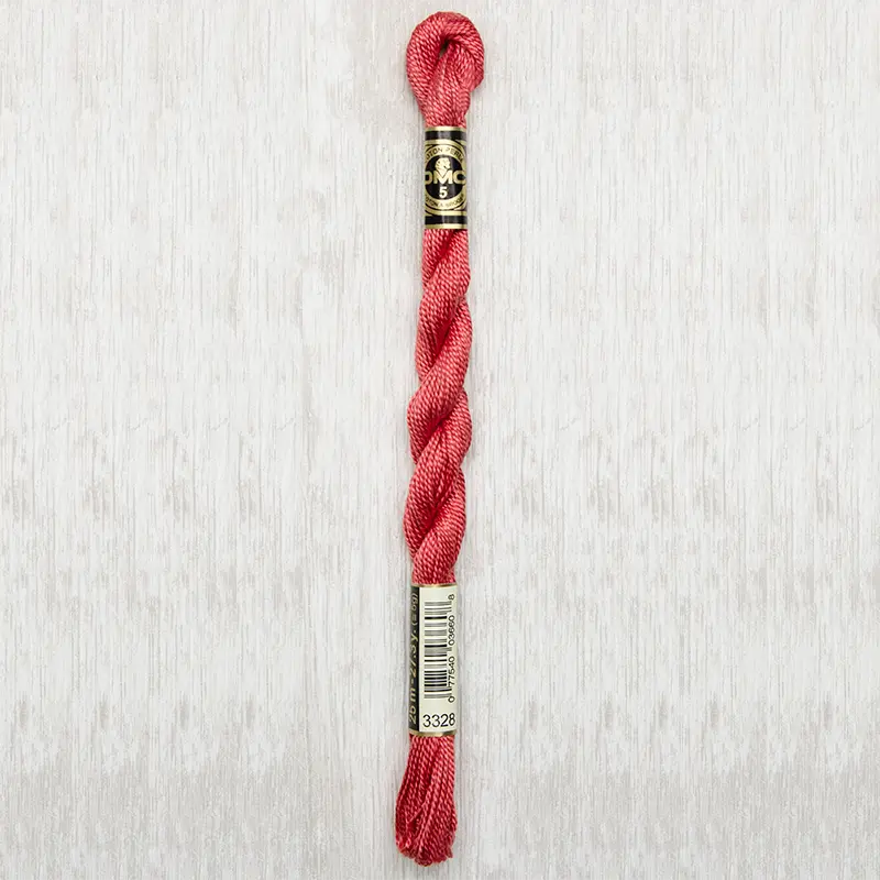 DMC Perle #5 3328 Dark Salmon