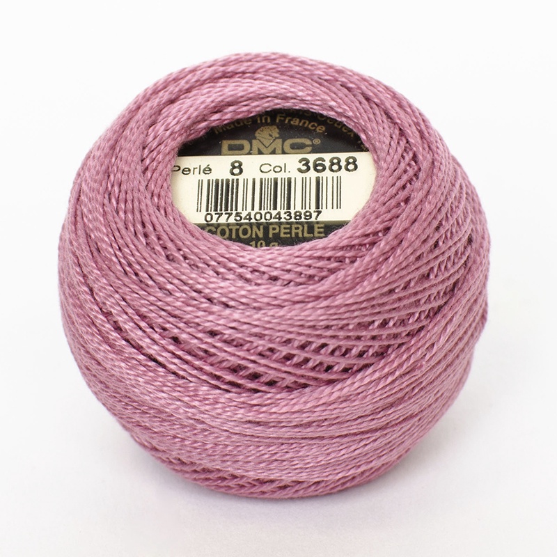 DMC Perle #5 3688 Medium Mauve (Skein)