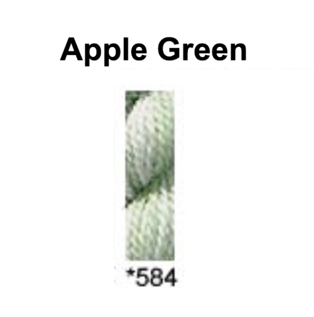 Gumnut Threads Daisies 584 Apple Green