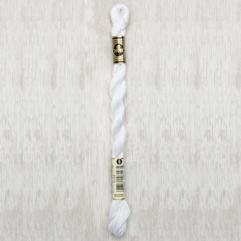 DMC Perle #5 B5200 Snow White
