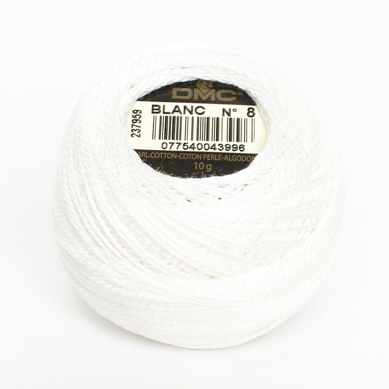 DMC Perle #5 BLANC White (Skein)