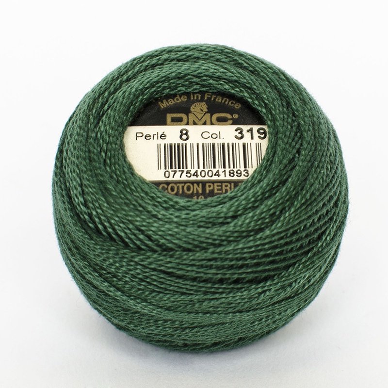 DMC Perle #8 0319 Very Dark Pistachio Green