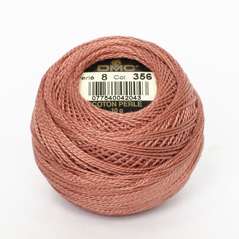 DMC Perle #8 0356 Medium Terra Cotta