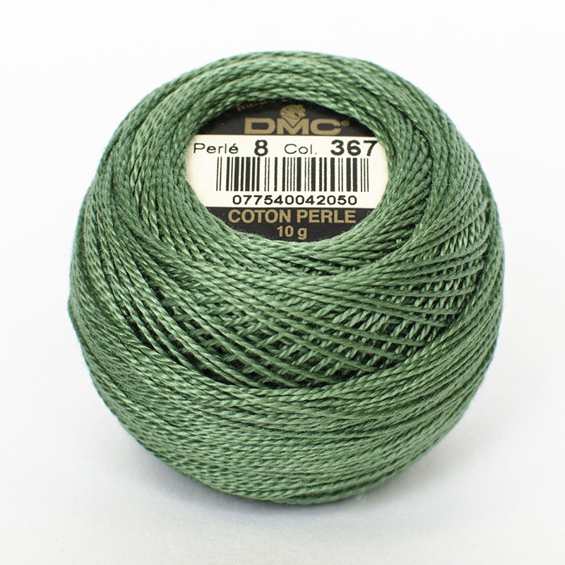 DMC Perle #8 0367 Dark Pistachio Green