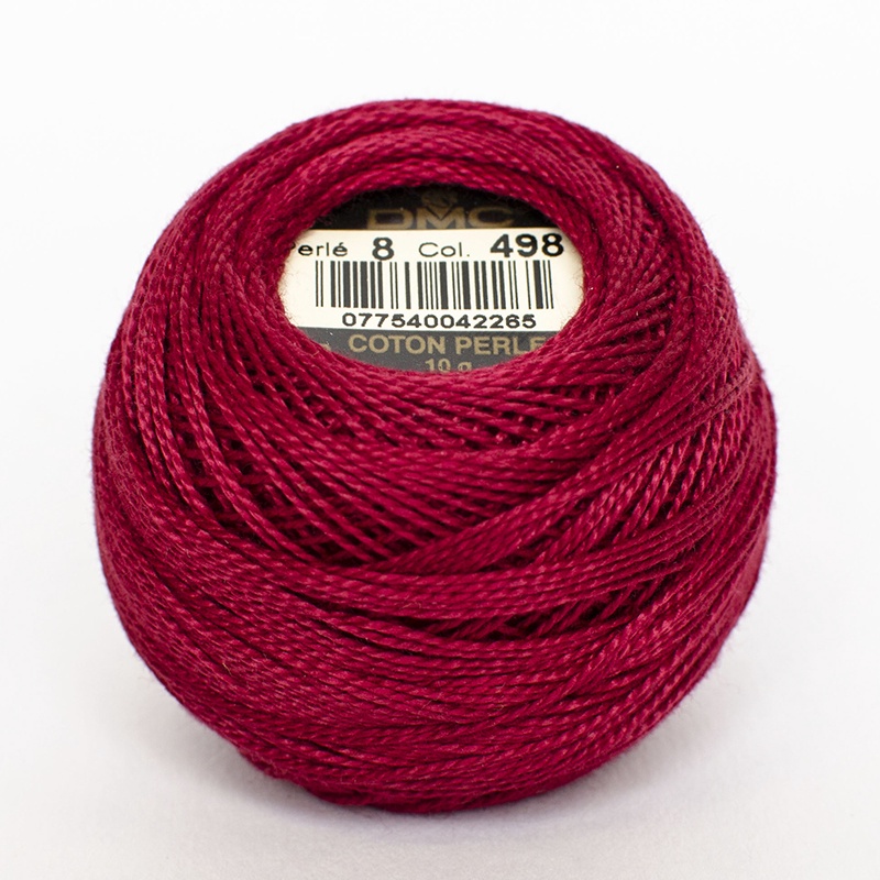 DMC Perle #8 0498 Dark Red
