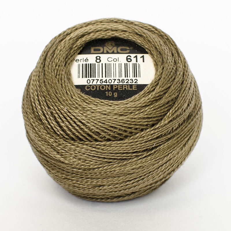 DMC Perle #8 0611 Drab Brown