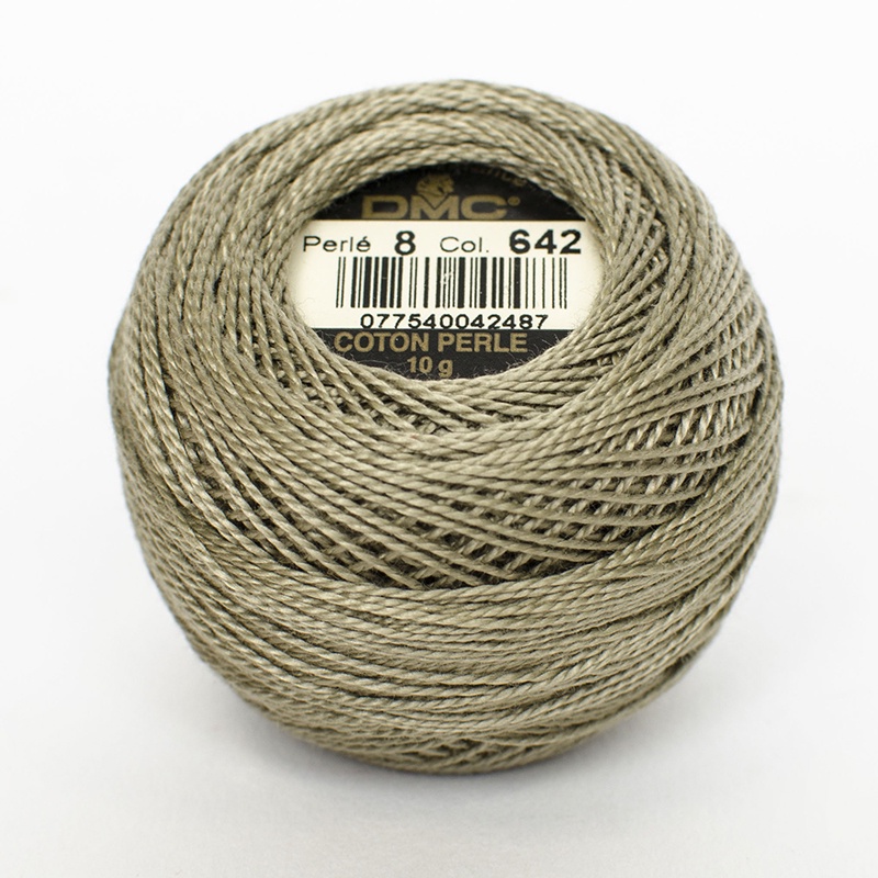 DMC Perle #8 0642 Dark Beige Gray