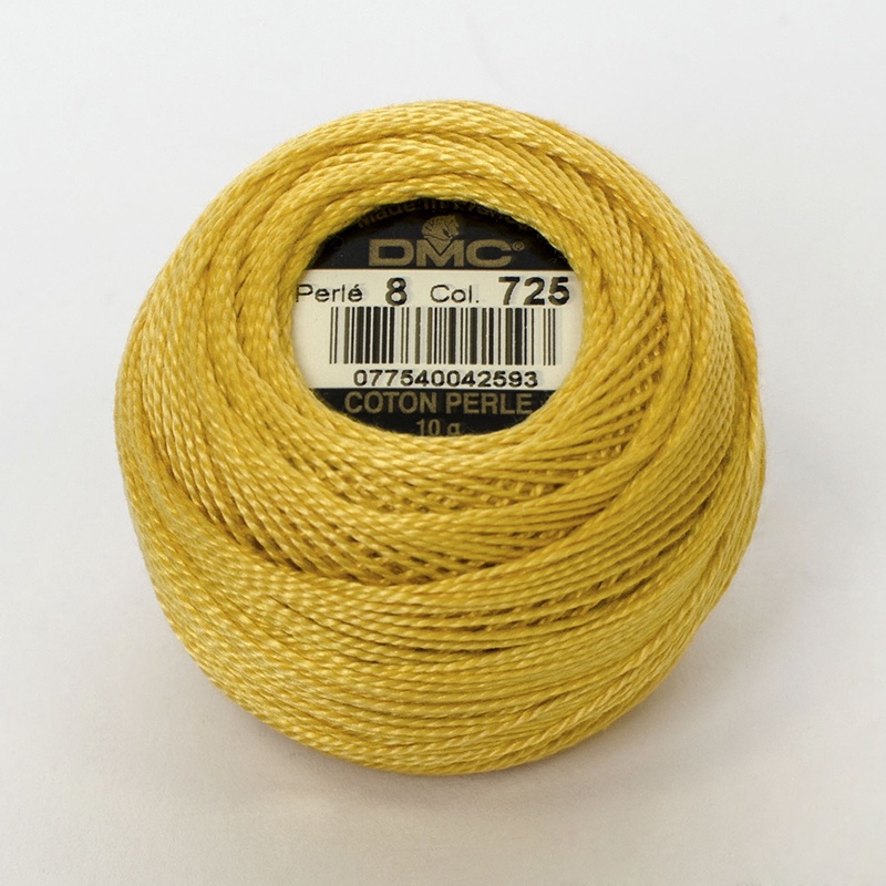 DMC Perle #8 0725 Medium Light Topaz