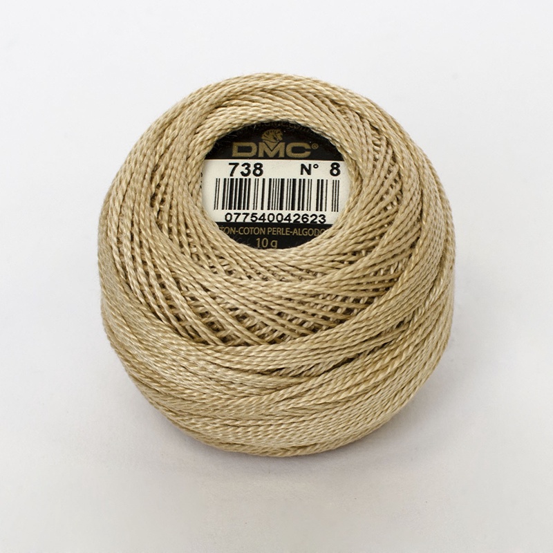 DMC Perle #8 0738 Very Light Tan