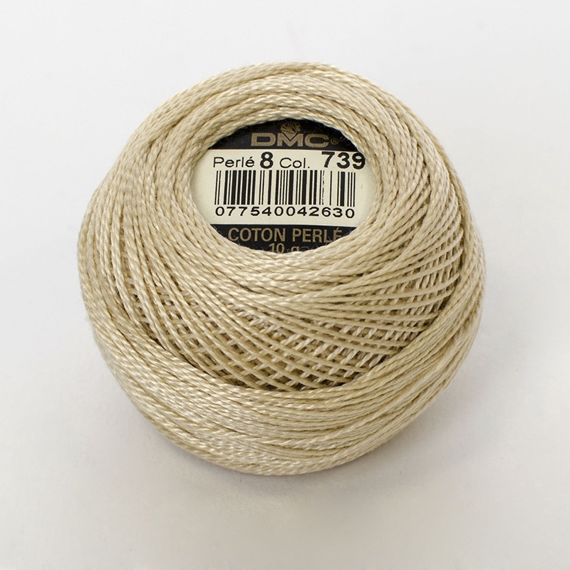 DMC Perle #8 0739 Ultra Very Light Tan