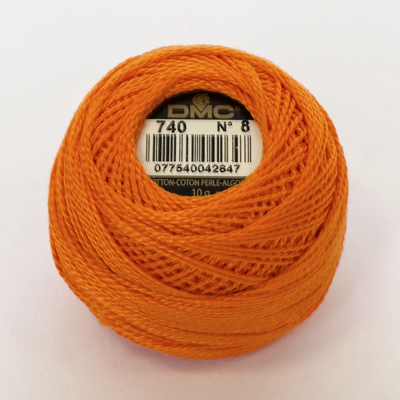 DMC Perle #8 0740 Tangerine