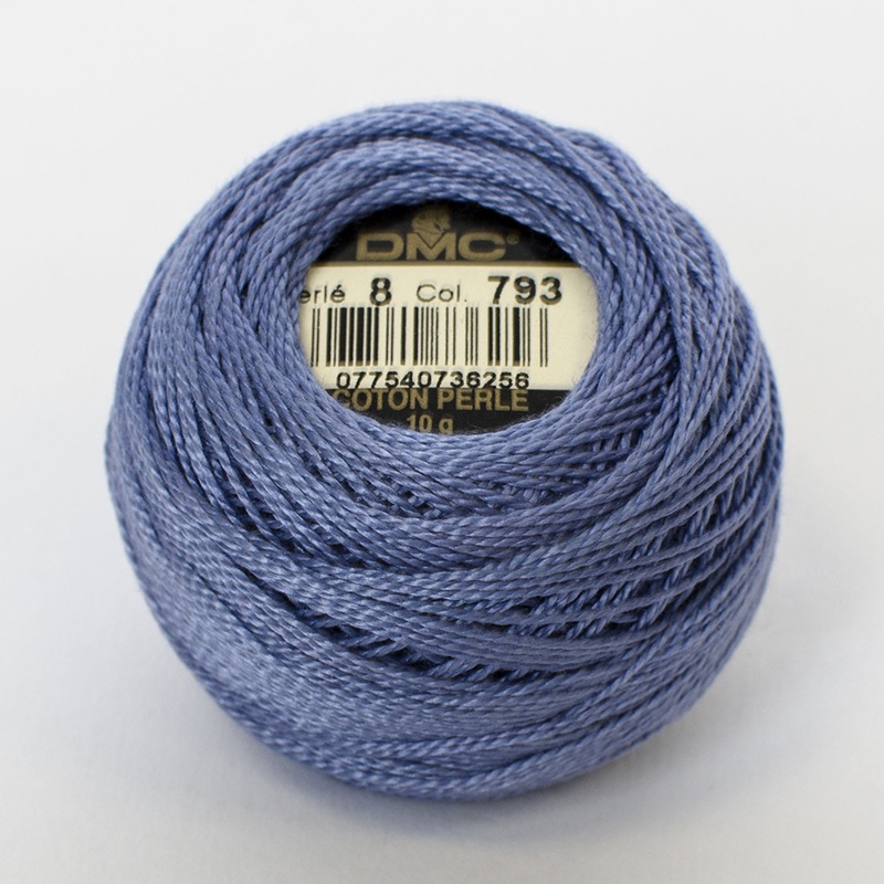 DMC Perle #8 0793 Medium Cornflower Blue