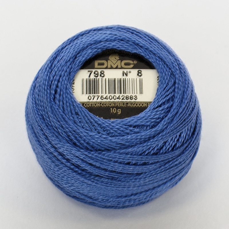 DMC Perle #8 0798 Dark Delft Blue