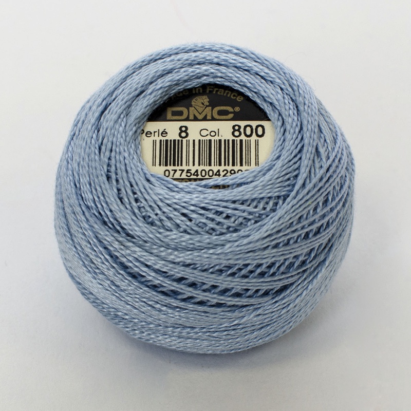 DMC Perle #8 0800 Pale Delft Blue