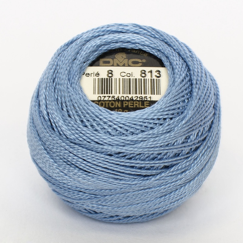 DMC Perle #8 0813 Light Blue