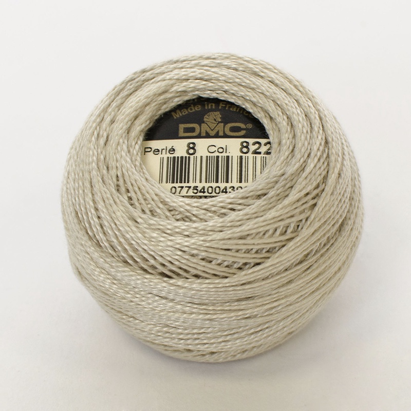 DMC Perle #8 0822 Light Beige Gray