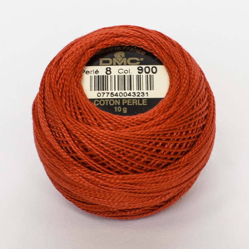 DMC Perle #8 0900 Dark Burnt Orange