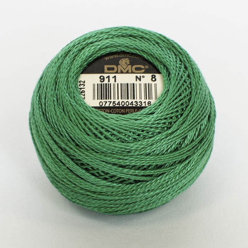 DMC Perle #8 0911 Medium Emerald Green