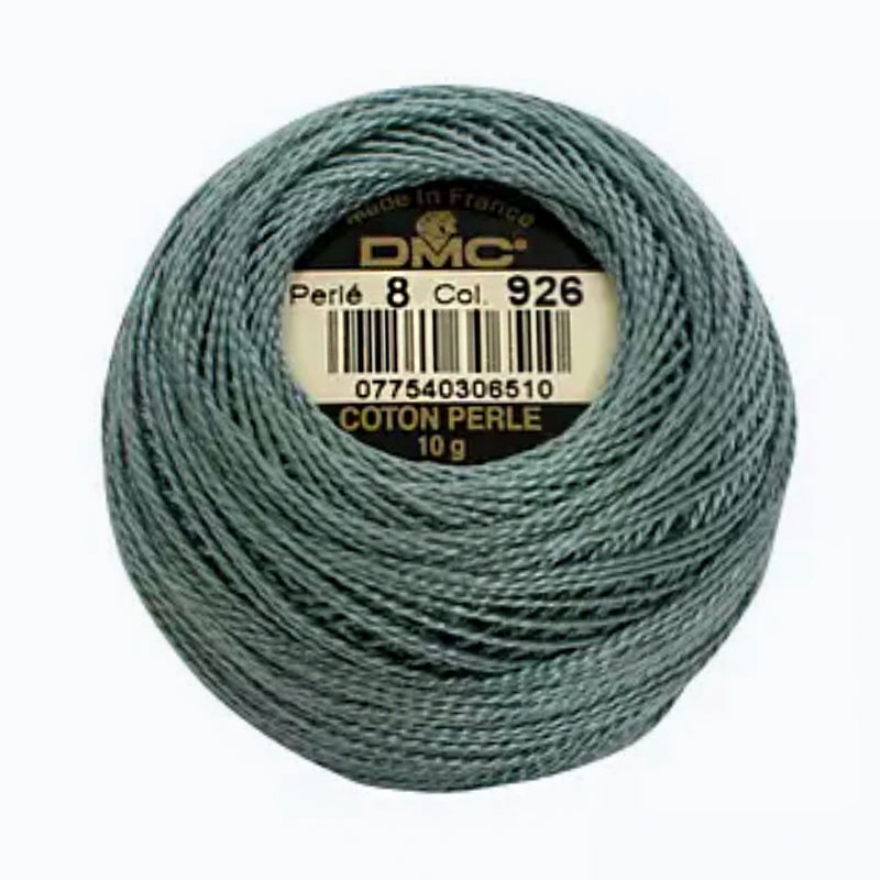 DMC Perle #8 0926 Medium Gray Green