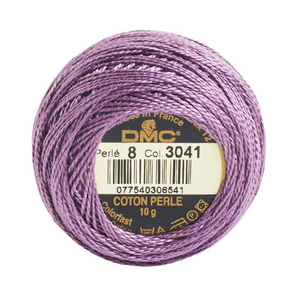 DMC Perle #8 3041 Medium Antique Violet