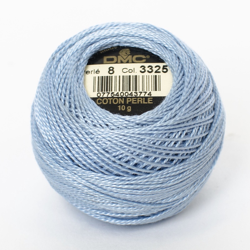 DMC Perle #8 3325 Light Baby Blue