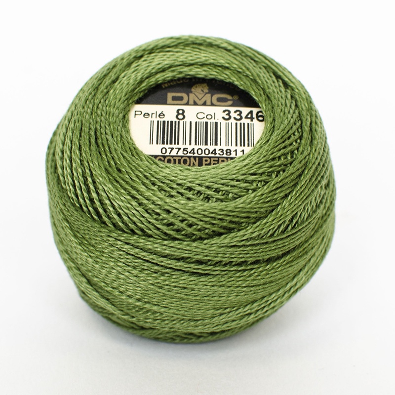 DMC Perle #8 3346 Hunter Green