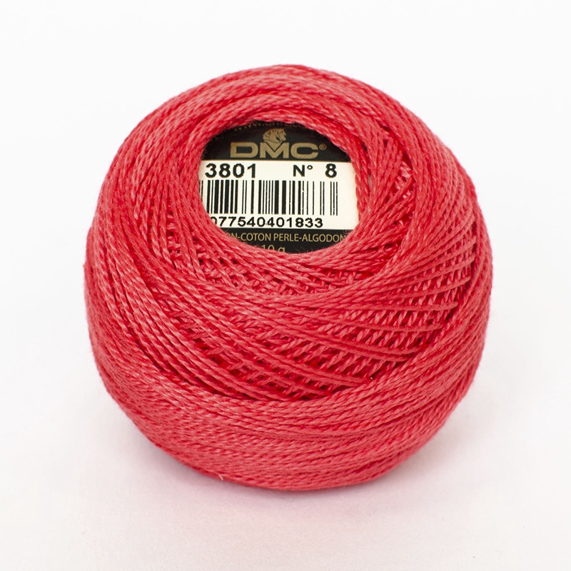 DMC Perle #8 3801 Very Dark Melon
