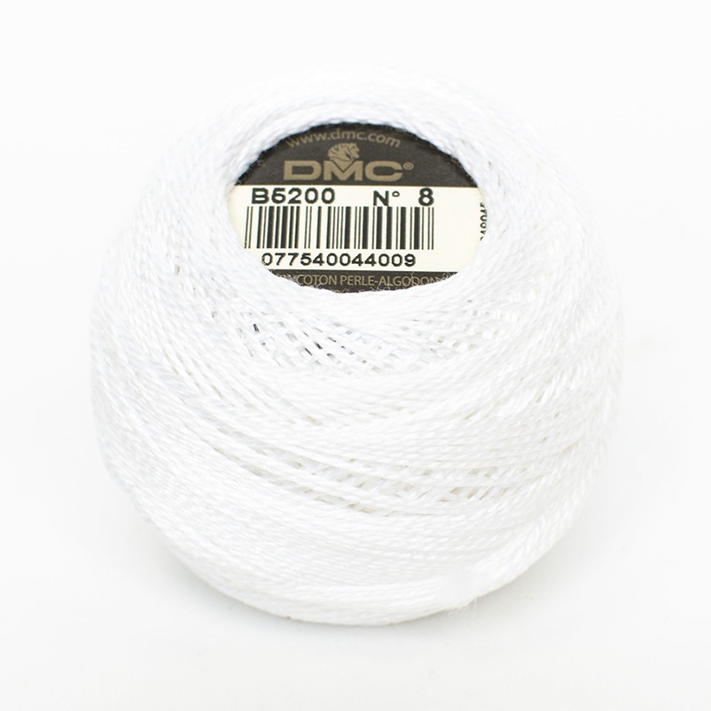 DMC Perle #8 B5200 Snow White