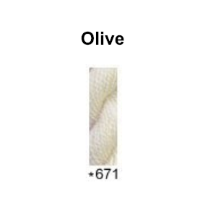 Gumnut Threads Daisies 671 Olive