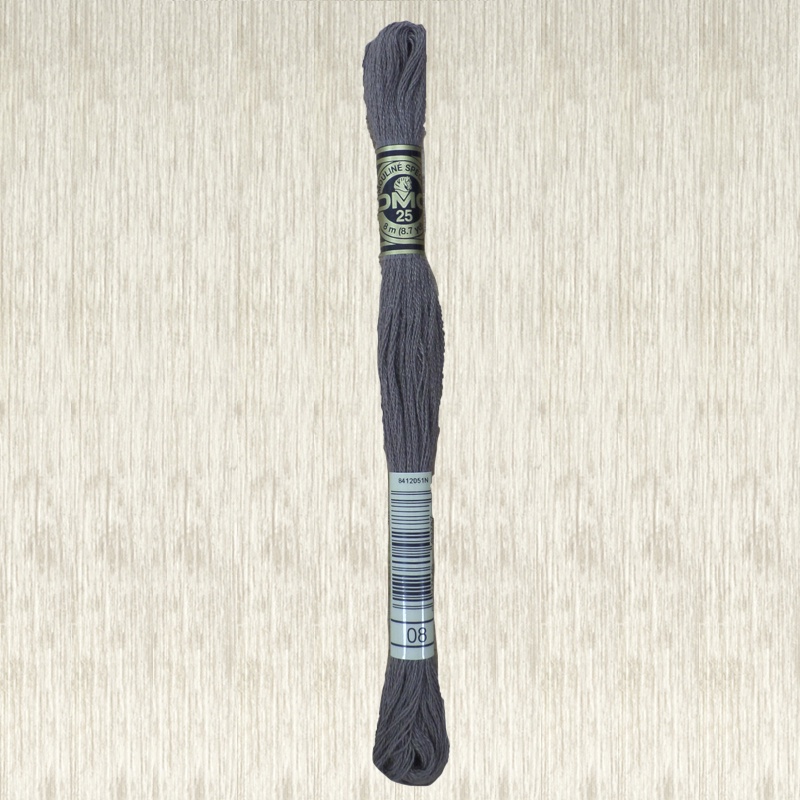 DMC Stranded Cotton 0008 Dark Driftwood