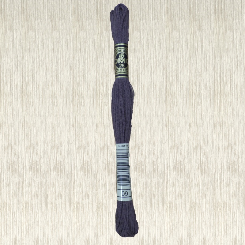 DMC Stranded Cotton 0009 Very Dark Cocoa