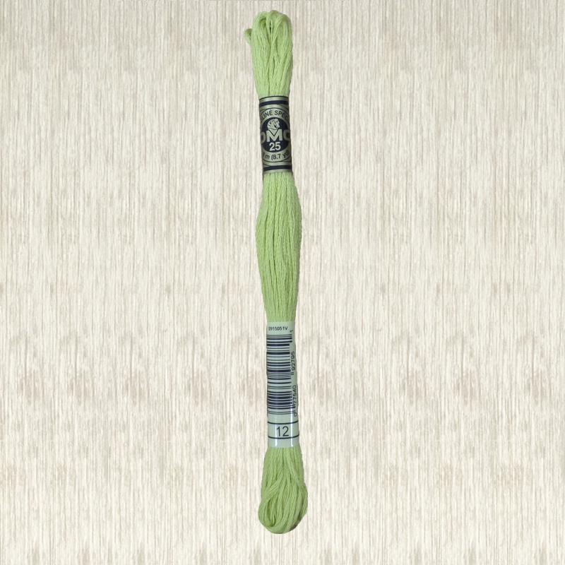 DMC Stranded Cotton 0012 Tender Green