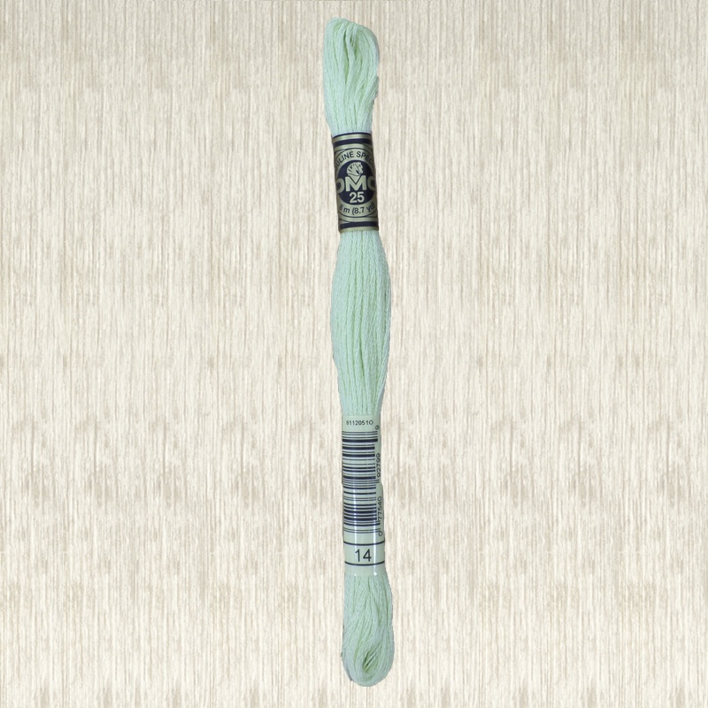 DMC Stranded Cotton 0014 Pale Apple Green