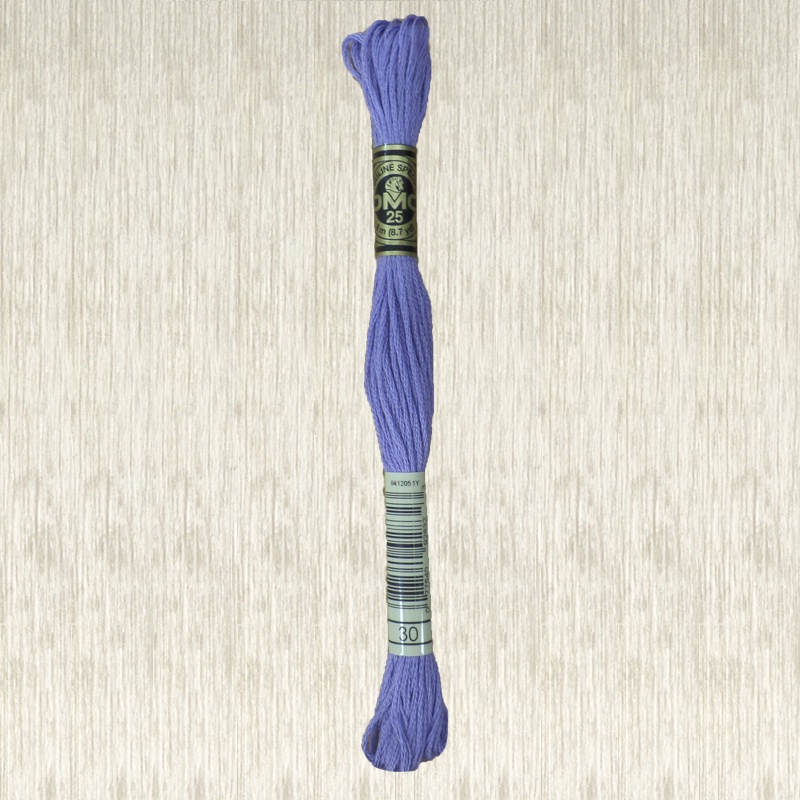 DMC Stranded Cotton 0030 Medium Light Blueberry