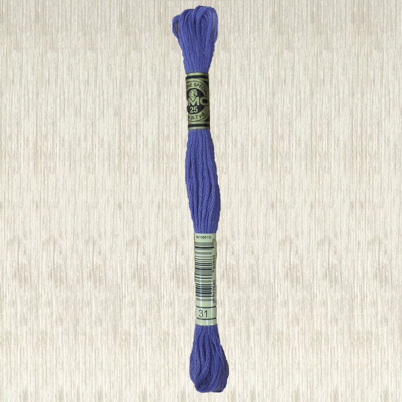 DMC Stranded Cotton 0031 Blueberry
