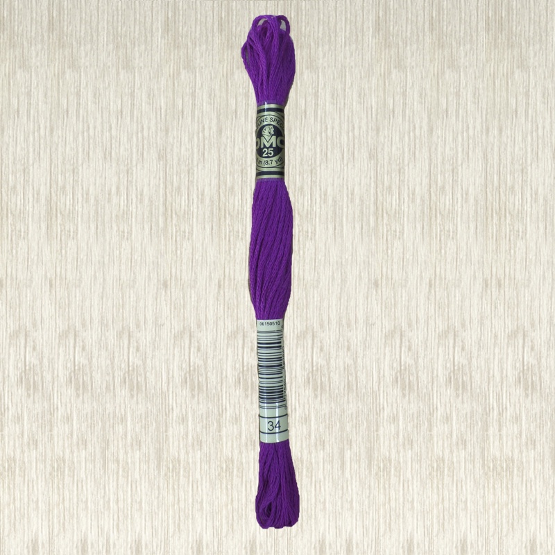 DMC Stranded Cotton 0034 Dark Fuchsia