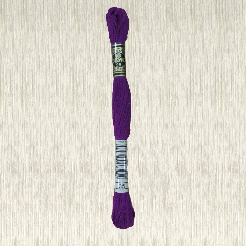 DMC Stranded Cotton 0035 Very Dark Fuchsia