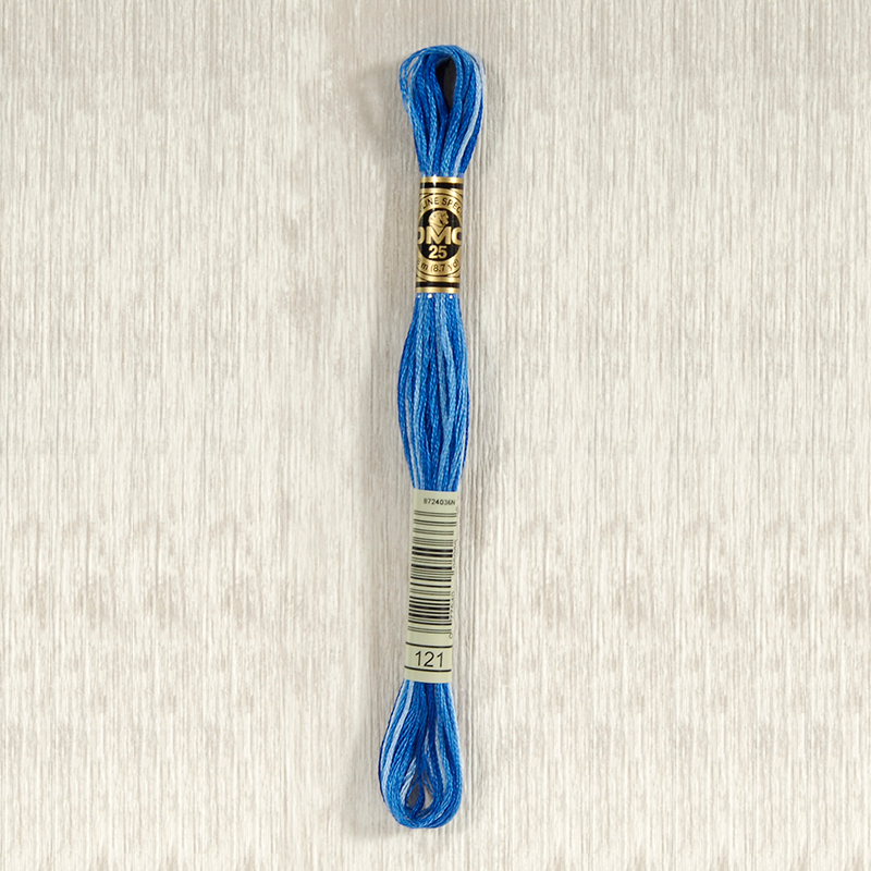 DMC Stranded Cotton 0121 Variegated Delft Blue