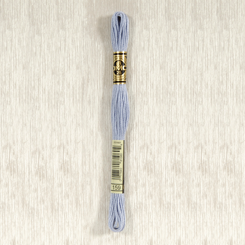 DMC Stranded Cotton 0159 Light Gray Blue