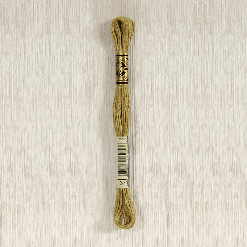 DMC Stranded Cotton 0371 Mustard