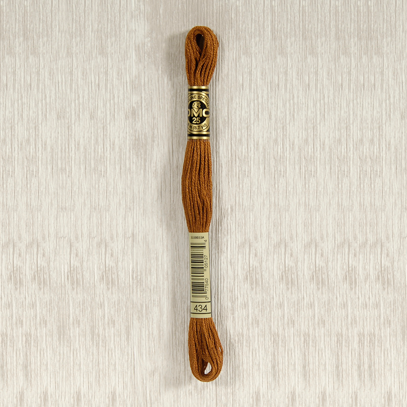DMC Stranded Cotton 0434 Light Brown