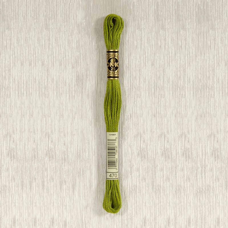 DMC Stranded Cotton 0470 Light Avocado Green