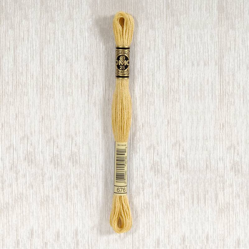 DMC Stranded Cotton 0676 Light Old Gold