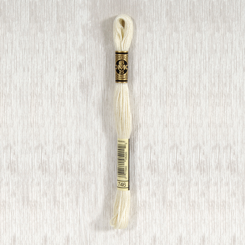 DMC Stranded Cotton 0746 Off White