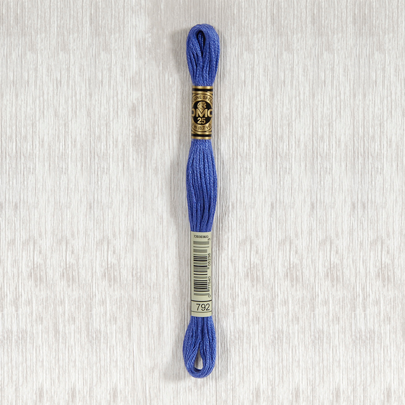 DMC Stranded Cotton 0792 Dark Cornflower Blue