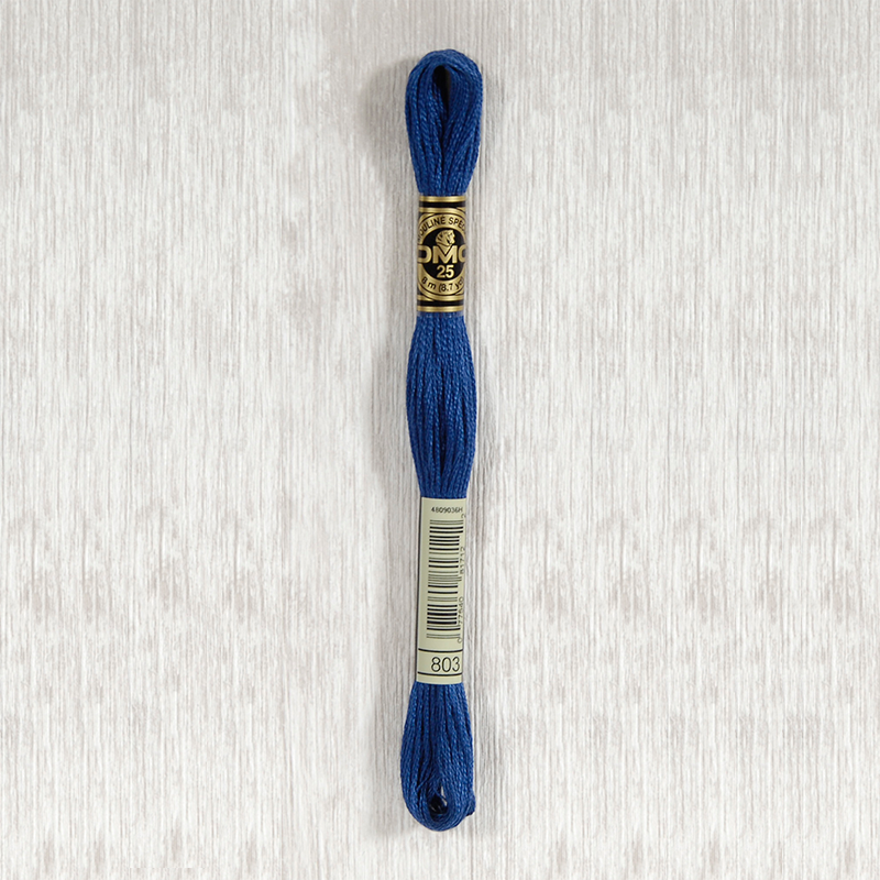 DMC Stranded Cotton 0803 Ultra Very Dark Baby Blue