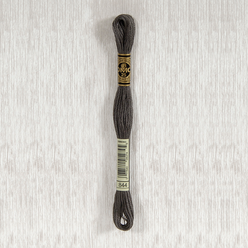 DMC Stranded Cotton 0844 Ultra Dark Beaver Gray