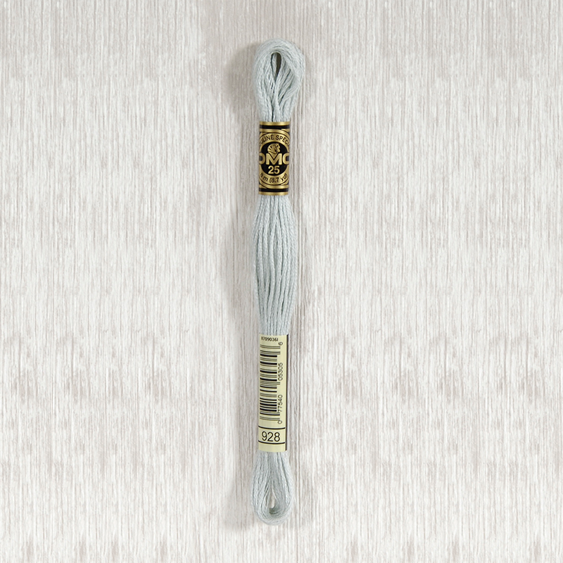 DMC Stranded Cotton 0928 Very Light Gray Green