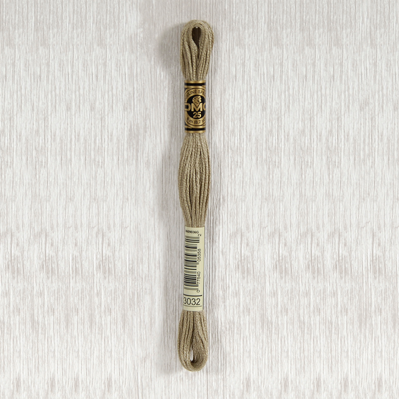 DMC Stranded Cotton 3032 Medium Mocha Brown
